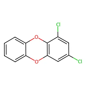1,3-DICHLORODIBENZO-P-DIOXIN structure