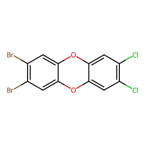 Compound C12H4Br2Cl2O2 structure