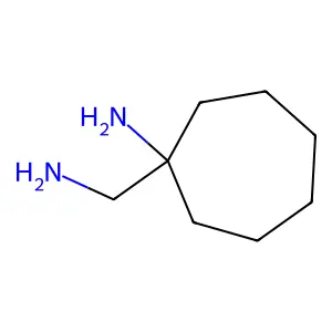 1-(aminomethyl)cycloheptan-1-amine structure