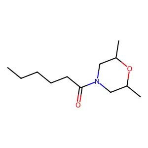 1-(2,6-dimethylmorpholin-4-yl)hexan-1-one structure