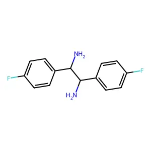 1,2-bis(4-fluorophenyl)ethane-1,2-diamine structure