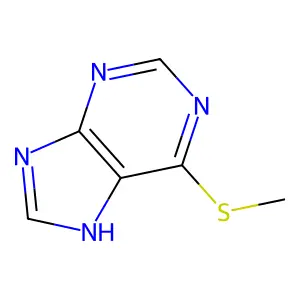 6-Methylmercaptopurine structure