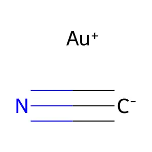 Gold cyanide (Au(CN)) structure