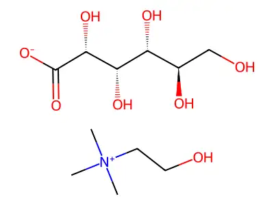 Choline gluconate structure