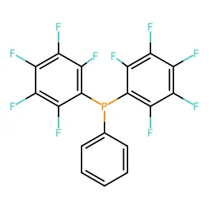 Bis(pentafluorophenyl)phenylphosphine structure
