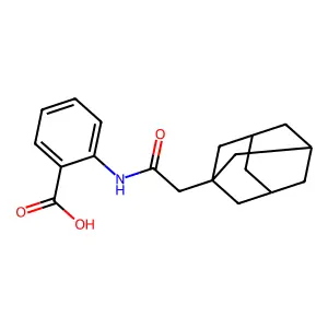 N-(3-Adamantylacetyl)anthranilic acid structure