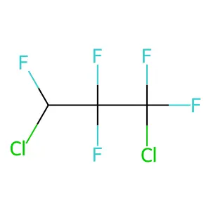 1,3-Dichloro-1,1,2,2,3-pentafluoropropane structure