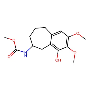 methyl N-(4-hydroxy-2,3-dimethoxy-6,7,8,9-tetrahydro-5H-benzo[7]annulen-6-yl)carbamate structure