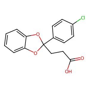Compound C16H13ClO4 structure