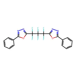 1,3-Bis(2-phenyl-1,3,4-oxadiazol-5-yl)perfluoropropane structure