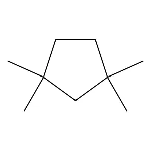 1,1,3,3-Tetramethylcyclopentane structure