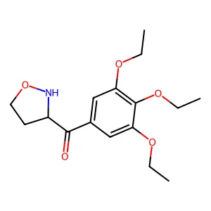 1,2-oxazolidin-3-yl-(3,4,5-triethoxyphenyl)methanone structure