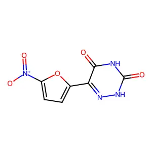 6-(5-nitrofuran-2-yl)-2H-1,2,4-triazine-3,5-dione structure