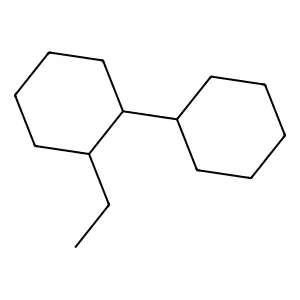 1,1'-Bicyclohexyl, 2-ethyl-, cis- structure