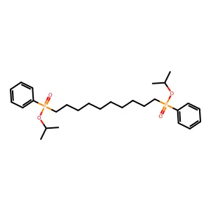 [10-[phenyl(propan-2-yloxy)phosphoryl]decyl-propan-2-yloxyphosphoryl]benzene structure