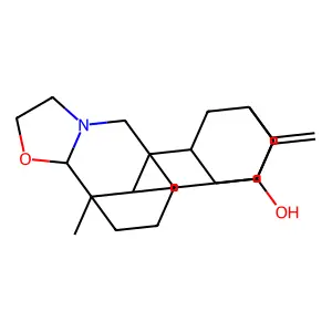 11-methyl-5-methylidene-13-oxa-16-azahexacyclo[9.6.3.24,7.01,10.02,7.012,16]docosan-6-ol structure