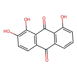 1,2,8-TRIHYDROXYANTHRAQUINONE structure