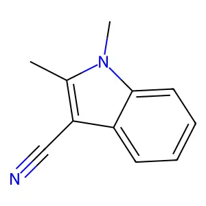 1,2-Dimethyl-1H-indole-3-carbonitrile structure