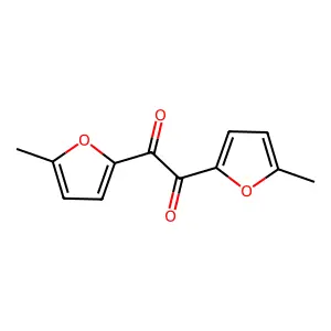 1,2-bis(5-methylfuran-2-yl)ethane-1,2-dione structure