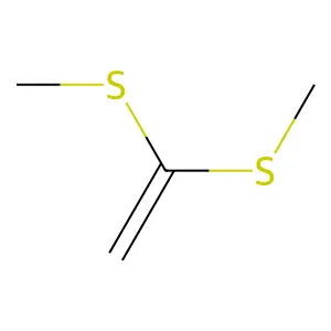 1,1-bis(methylsulfanyl)ethene structure