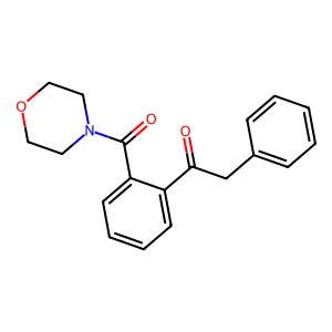 1-[2-(morpholine-4-carbonyl)phenyl]-2-phenylethanone structure
