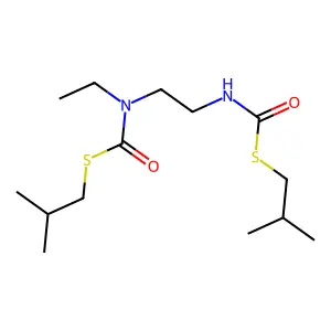 N-Ethyl-1,2-bis(isobutylthiolcarbamoyl)ethane structure