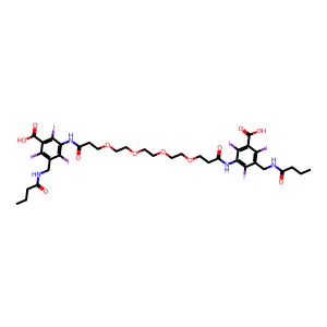 Compound C36H44I6N4O12 structure