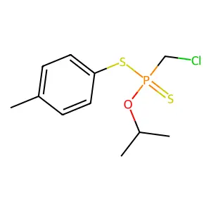 chloromethyl-(4-methylphenyl)sulfanyl-propan-2-yloxy-sulfanylidene-lambda5-phosphane structure