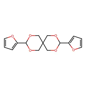 2,4,8,10-Tetraoxaspiro[5.5]undecane, 3,9-di-2-furanyl- structure