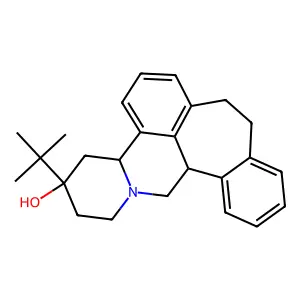 6-tert-butyl-3-azapentacyclo[11.8.1.03,8.09,22.016,21]docosa-9,11,13(22),16,18,20-hexaen-6-ol structure