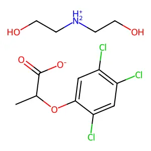 Silvex diethanolamine salt structure