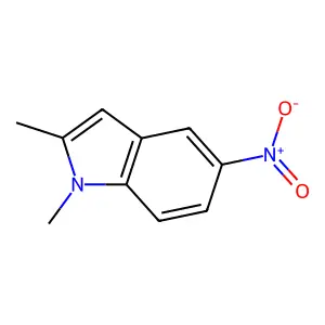 1,2-dimethyl-5-nitro-1h-indole structure