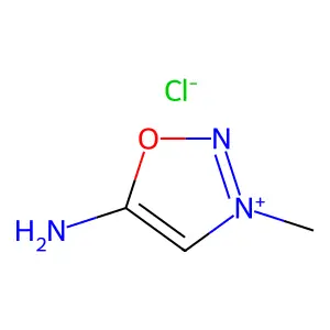 1,2,3-Oxadiazolium, 5-amino-3-methyl-, chloride (1:1) structure