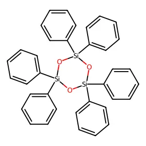 Hexaphenylcyclotrisiloxane structure