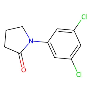 1-(3,5-dichlorophenyl)pyrrolidin-2-one structure