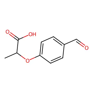 2-(4-formylphenoxy)propanoic acid structure