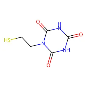 1-(2-Mercaptoethyl)-1,3,5-triazinane-2,4,6-trione structure