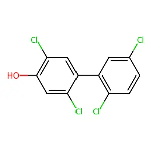 Compound C12H6Cl4O structure