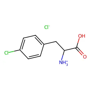 DL-p-Chlorophenylalanine hydrochloride structure