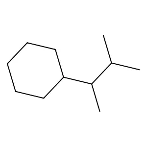 1,2-dimethylpropyl-cyclohexane structure
