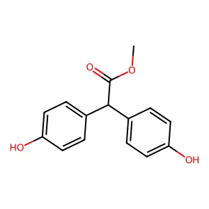 methyl 2,2-bis(4-hydroxyphenyl)acetate structure