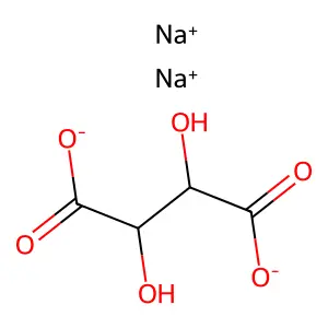 disodium 2,3-dihydroxybutanedioate structure