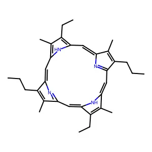 1,3,5,7-Tetramethyl-2,6-diethyl-4,8-di-n-propylporphin structure