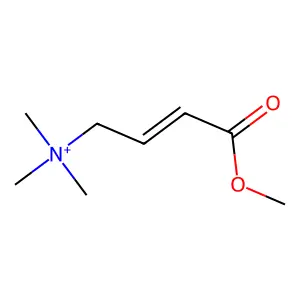 (4-methoxy-4-oxobut-2-enyl)-trimethylazanium structure