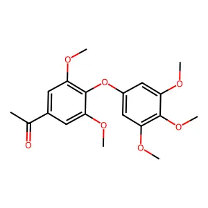 1-[3,5-dimethoxy-4-(3,4,5-trimethoxyphenoxy)phenyl]ethanone structure