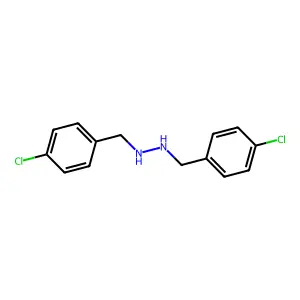 1,2-bis(4-chlorobenzyl)hydrazine structure