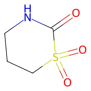 1,1-dioxo-1,3-thiazinan-2-one structure