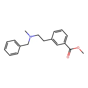 methyl 3-[2-[benzyl(methyl)amino]ethyl]benzoate structure