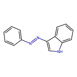 Phenylazoindole structure