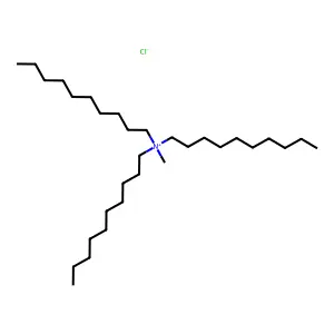 tris-decyl(methyl)azanium chloride structure